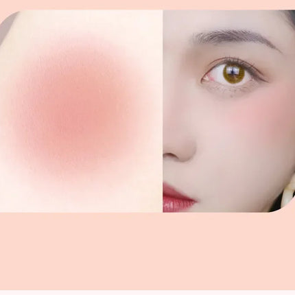 4 Square Grid Face Blusher Vibrant Orange Makeup Blush Palette Cheek Contour Blush Powder Matte Blusher Korean Makeup Tint Blush