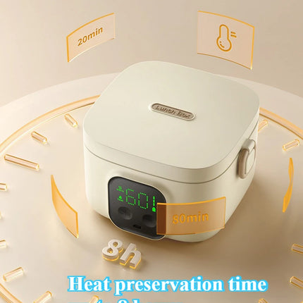 Rechargeable Heating Lunch Box Fast Heat Insulated Portable Food Warmer for Children for Camping Travel Dormitory