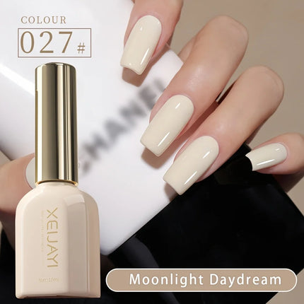 Roman bottle Moonlight White 9 colors optional nail polish new white pink nude color firm and durable super bright gloss