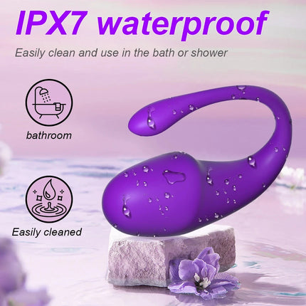 Wireless Bluetooth Female Dildo Vibrator  Clitoral G-Spot Stimulator APP Control Wearable Vibrating Egg Sex Toy for Women Adult