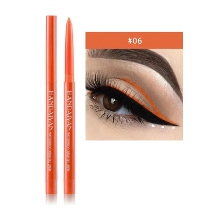 Matte Colorful Eye Liner Pen Cream 20 Colors Eyeliner Gel Pencils Option Easy To Wear Make Up Cosmetics White Yellow Blue Purple