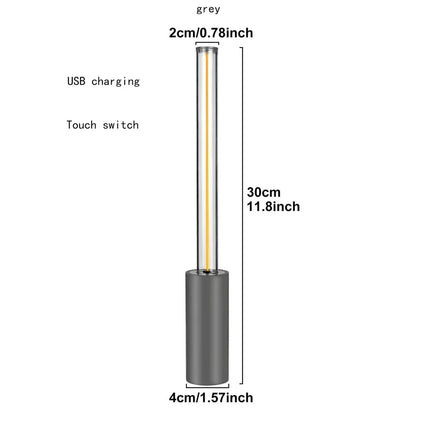 Modern Minimalist Breathing Atmosphere Lamp Touch Desk Lamp Rechargeable Lamp For Restaurant Bedroom Bedside Small Night Light