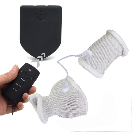 Electro Shock Therapy Conductive Elastic Penis Ring,Electric Play Cock And Ball Stretcher,E-stim Bdsm Toy,Men Electro Stimulator