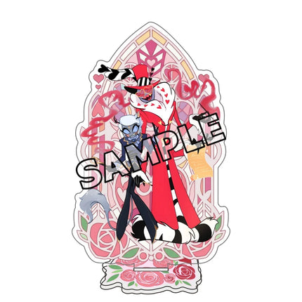 15CM Acrylic Standee Alastor Alastor Vox Anime Peripheral Desktop Ornament Decoration Valentine's Day Gift key chain
