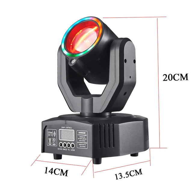 Mini 4-in-1 Beam Effect Super Moving Head Light with Laser Stage Remote DMX Sound Control for DJ Discos Show Bar Party Lights