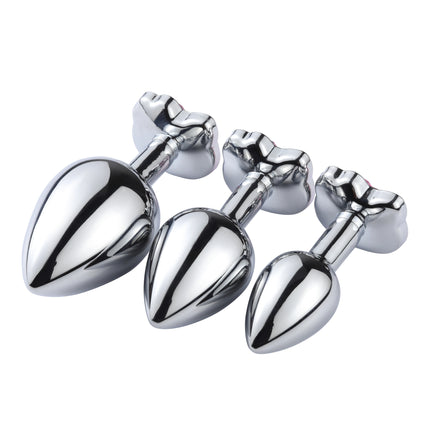 3Sizes Of Cat-faced Gemstone Metal Anal Plug,Unisex Adult Sex Toys for Men Women,Anal Massager,Pleasure Toy,Girls tool,Valentine
