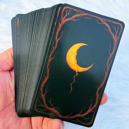 54 Set, 13x8cm Reflective Moon Shadow Work Oracle , Self-Discovery Emotional Perception Game, Spiritual Guidance Card Games