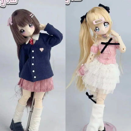 Authen1/6 Bjd Blind Box Miralab Don'T Mess With My Bangs Series Bjd Movable Joint Doll Rubber Hair Transplantation Set