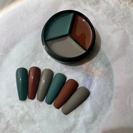 3 Colors Solid Cream Color Gel Nail Polish Soak Off UV LED Lamp Gel  Nail Tips Varnish Painting Japanese Canned Solid Gel Cream