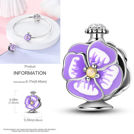 New 925 Sterling Silver Charms Beads Sunflower Flower Daisy Original Charm Pendant Fit Charm Bracelets DIY Jewelry Birthday Gift