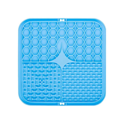 Pet Lick Silicone Mat Slow Feeder Dog Food Plate Bathing Distraction Sucker Training Feeder for Dogs Kitchen Supplies