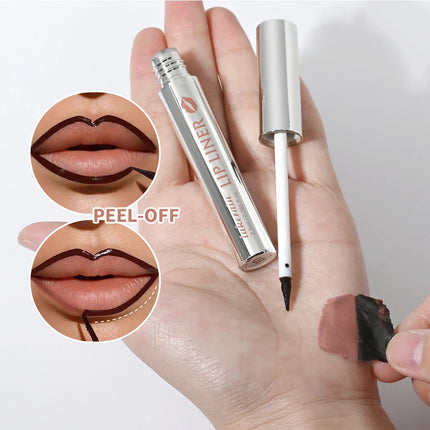 Peel Off Lip Stain Lip Liner Tattoo Long-Lasting Waterproof Smudge-Proof Transfer-Proof Matte Lipliner Magic Lip Cosmetic