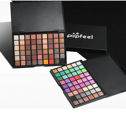 54 Colors Eyeshadow Palette Professional Makeup Shimmer Matte Eyes Shadow Colorful Sexy High Pigmented Fine Texture Cosmetics