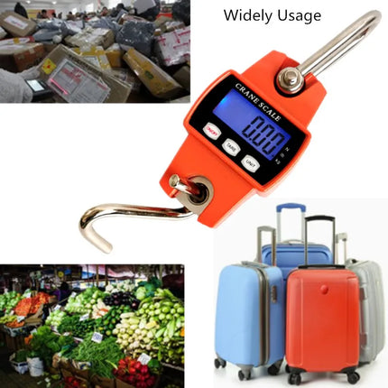 300kg 50G Crane Scales Hook Scale Home Electronic Luggage Scale Industrial Weight Balance Heavy Duty Hanging Kitchen Tool