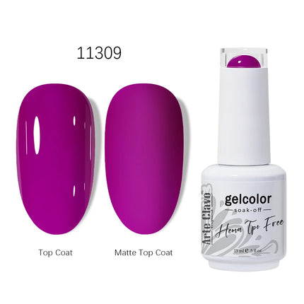 Arte Clavo HEMA TPO FREE Gel Nail Polish 15ML Long Lasting For Manicure Semi Permanent Nail Art UV LED Gel Varnish Nail Supplies