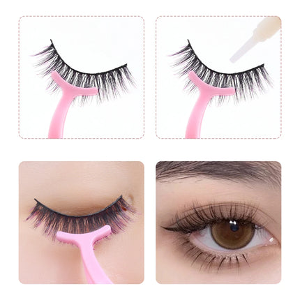 1/30pcs False Eyelashes Tweezer Auxiliary Curler Eye Lash Applicator Makeup Tools Professional Plastic Lashes Forceps Clip