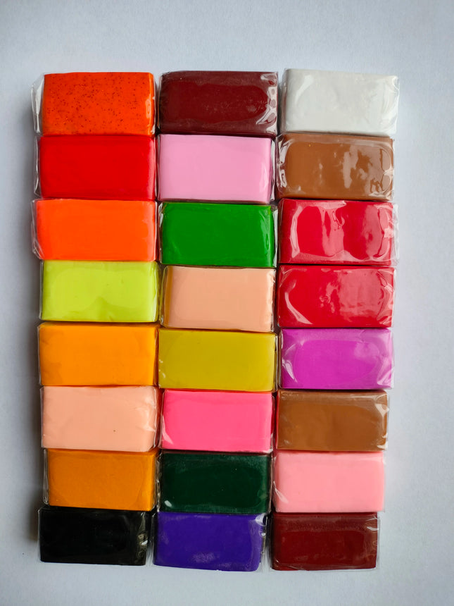 Prism&Pro 24 Colors 10g  Small Block Art Craft Fimo Polymer Clay Plasticene Modeling Clay For Kids Sculptural Oven Bake Clay