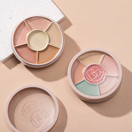 6 in1 Professional Full Coverage Concealer Flawlessly Covers Dark Circles Wrinkles Pore Silky Texture Concealer Hides Dark Spots