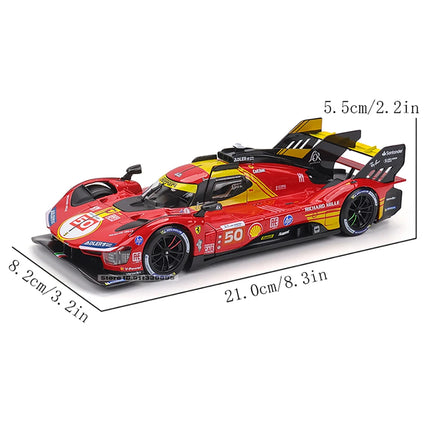 Bburago 1:24  2024 Ferrari 499P LMH FORMULA RACING 250GTO FXXK 458 Alloy Luxury Vehicle Diecast Cars Model Toy Collection Gift