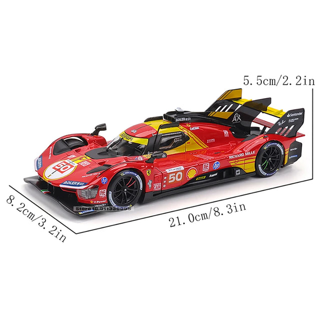 Bburago 1:24  2024 Ferrari 499P LMH FORMULA RACING 250GTO FXXK 458 Alloy Luxury Vehicle Diecast Cars Model Toy Collection Gift