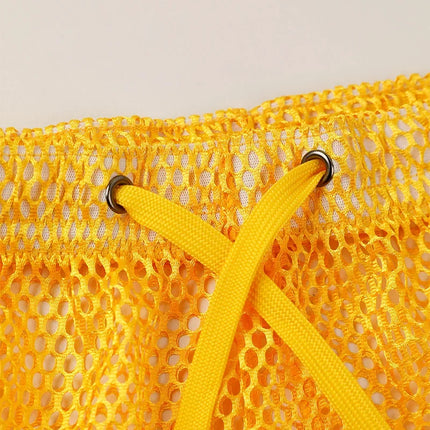 Loose Fit Men's Aro Shorts Mesh Boxer Briefs See through Breathable Underwear Sexy Home Pants