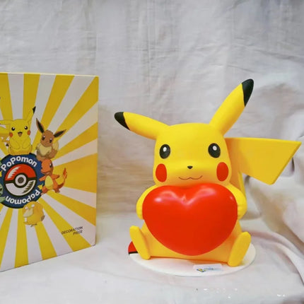 Pokemon Large Figure Squirtle Pikachu Charmander Eevee Collectible Figurine Ornament Youth Toy Birthday Gift For Fans Collectors