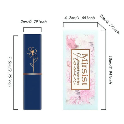 Temperature Color Changing Lip Balm Crystal Jelly Flower Lipstick Gloss Nutritious Lasting Moisturizing Non-Stick Cup Makeup New