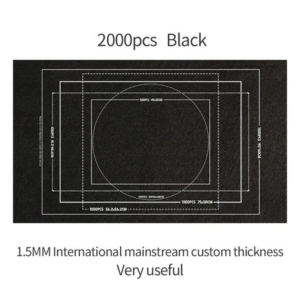 1500-3000pcs Felt Puzzle Mat Set 10color Available Puzzle Playing Blanket with Portable Travel Storage bag Puzzle Accessories