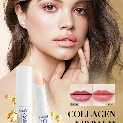 Collagen Moisturizing Lip Balm, Nourishing and Anti-Cracking, Long-Lasting Hydration, Moisturizes Lips
