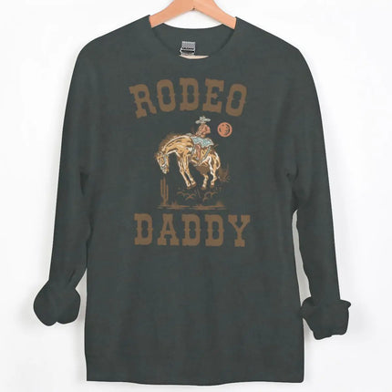 Vintage Cowboy Style Couple Matching Clothing "Rodeo Daddy/Mama" Crewneck Long Sleeve Women Men Husband Wife Sweatshirts