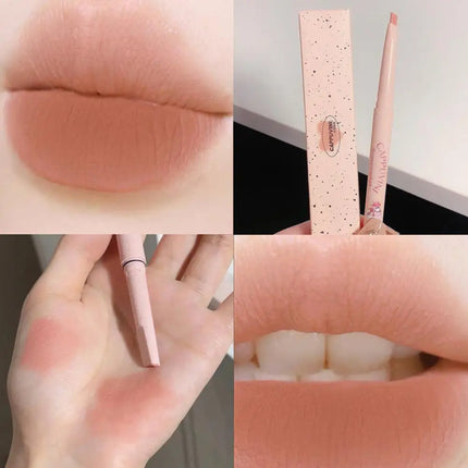 5 Colors Matte Lip Liner Lipstick Pen Long Lasting Non-stick Cup Waterproof Smooth Soft Velvet Lipliner Pencil Makeup Cosmetics