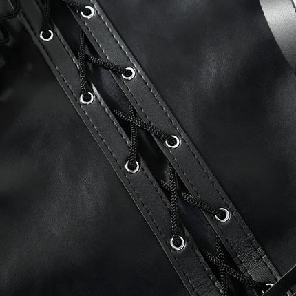 BDSM Strait Jacket / Armbinder,Leather Deluxe Arm Binder Restraint,Behind Back Bondage Gloves,Sex Toys For Couples ,Sex Handcuff