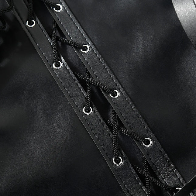 BDSM Strait Jacket / Armbinder,Leather Deluxe Arm Binder Restraint,Behind Back Bondage Gloves,Sex Toys For Couples ,Sex Handcuff
