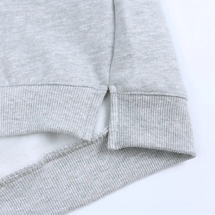 2024 New Autumn Girls Hoodies 9M-6T Kids Solid Colored Plush Pullover Children Boys Tops 9 Colors