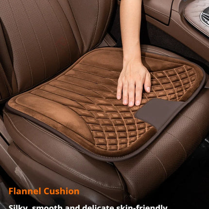 For VW Volkswagen POLO Tiguan R line Rline Flannel Car Seat Cushion, Non-Slip All-Season Auto Cushion Pad