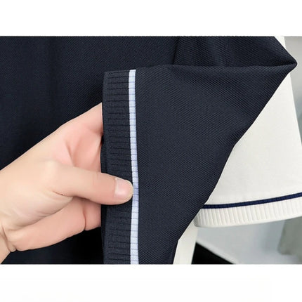Men's Classic Polo Shirt, 2026 New Summer Collection, Soft Cotton Blend Fabric, Lightweight Comfortable Business Casual Wear