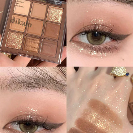 Nine square eyeshadow palette is a must-have for reducing swelling making it easy to apply color and long lasting makeup