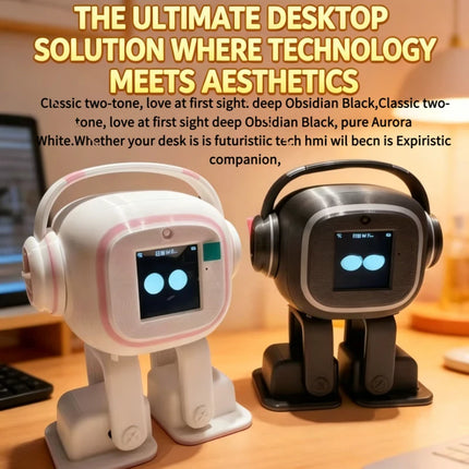 Upgraded AI EMO Desktop Robot Smart Real-Time Interactive Chat Powerful Built-In ASR Voice Recognition Effortless, Ultra-Smooth