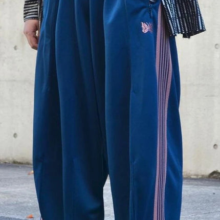 Embroidery Loose Wide Leg Pants Men Women Casual Loose Fit Long Trousers Comfortable Breathable Cotton Youthful Style