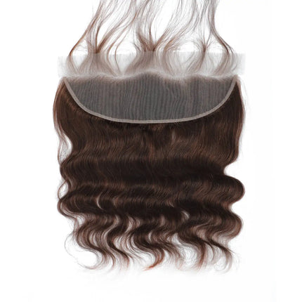 Brown Body Wave Closure 22 Inch 100% Human Hair Brazilian Human Hair Closure With Baby Hair 13x4 Lace Closure