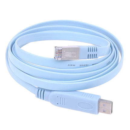 1.8M USB To RJ45 USB To RS232 Serial To RJ45 CAT5 Console Adapter Cable Cord For  Routers New