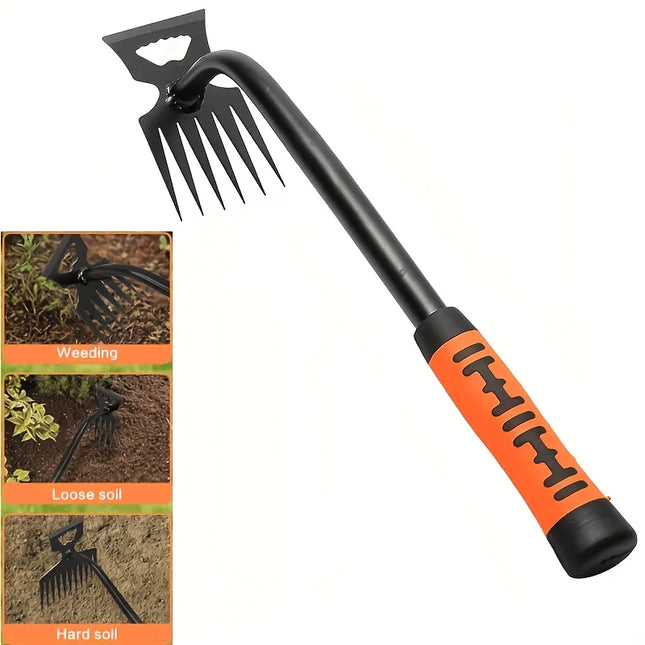 Upgraded 2026 New Model - Heavy Duty Manual Weeding Tool - Efficient Long Handle Weeder, Sharp Blade Root Removal -