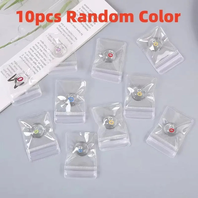 Mini Cartoon Transparent Doll Pinching Relieving Cartoon Pinching Soft Slow Rebound Sticky Squishy Squeezing Cute Funny Toys