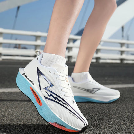 Running Shoes Carbon Board Speciality Marathon Men Sports Breathable Lightweight Women's Comfortable Athletic Nonskid Sneakers