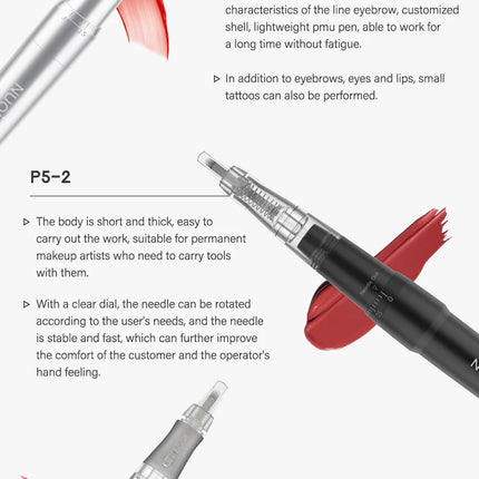 Tattoo Machnie MicroPigmentation Microblading Machine PMU Makeup Tattoo Pen for Eyeliner Lip Eyebrow Permanent Makeup