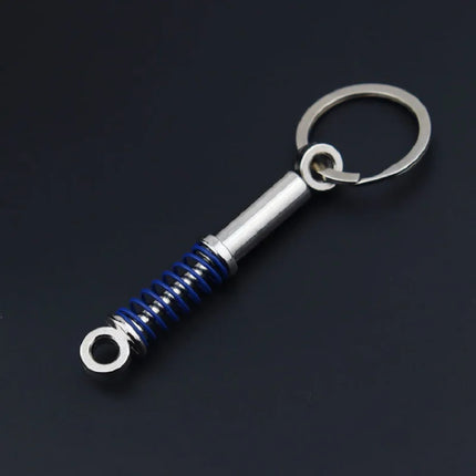 Creative Gear Head Keychain Speed Gearbox Keyring For Car Key Turbo Hub Brake Disc Pendant Shock Absorber Keys Holder Chain Ring