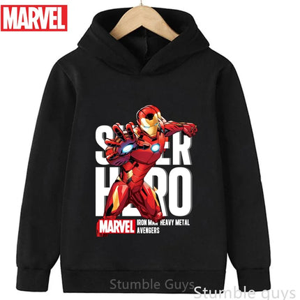 Avengers Kids Hoodie Spiderman Autumn 3-13Y Boys Clothes Girls Marvel Comfortable Sports Wear