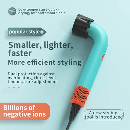 Professional 5 in 1 Hair Dryer with Hot  Cold Air Function Thermostatic Protect Hair Lightweight Portable Blow Dryer Fast Drying