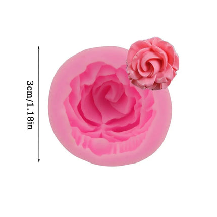 Rose Petal Flowers Leaf Silicone Mold DIY Cake Baking Decoration Fudge Pudding Chocolate Mold Flowers Jewelry Baking Supplies