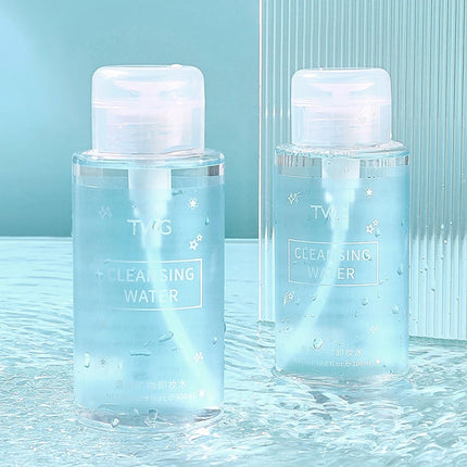 Gentle Press Pump Makeup Remover 300ml Amino Acid Cleansing Water, Deep Clean Hydrating Non-Tightening Non-Sticky Makeup Remover
